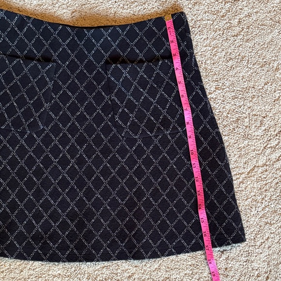LOFT Black and Gray A-Line Skirt - Picture 7 of 9